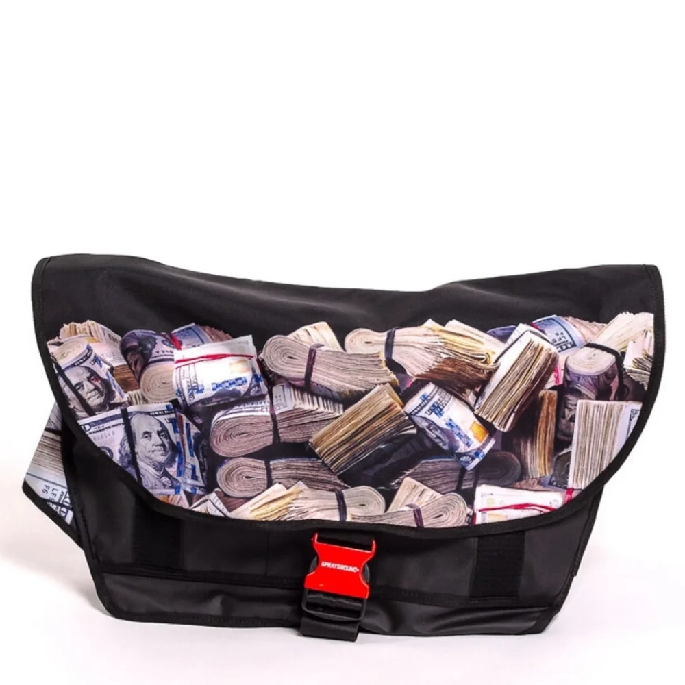 EUC Sprayground Rolled Money Messenger Sling